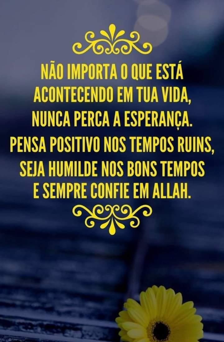 Sempre confie em Allah!