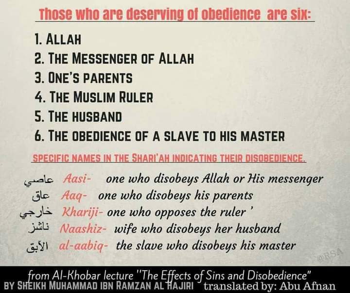 Who are deserving of obedience!