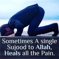 Allah heals the pain.