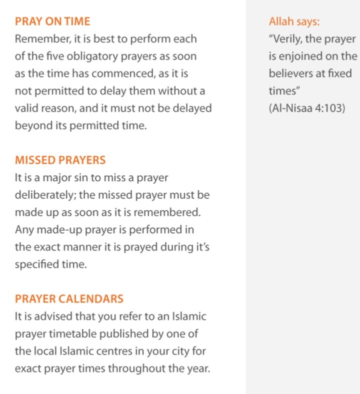 Prayer, Salah.