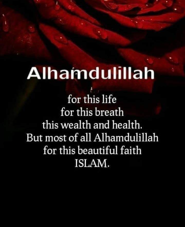 Thanks to Allah for the Isslam!