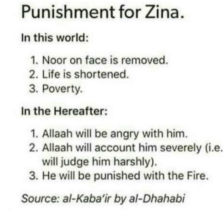 Punishment for Zina